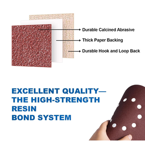 Dischi Abrasivi per Cartongesso da 9\" con 10 Fori, Grana 40, Legame in Resina, Spedizione Gratuita in 24 Ore per USA - Product Image 5