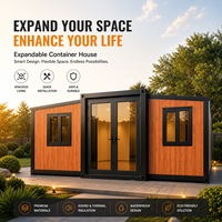 Maison conteneur en acier extensible de 20 pieds avec design moderne et construction en panneaux sandwich pour bureaux et commerces