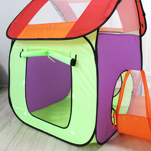 Tente de jeu dôme <span class=keywords><strong>trois</strong></span> pièces pour enfants, château de jeu, grande maison, pour activités familiales en extérieur et intérieur - Product Image 2