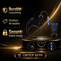 Stasiun Pengisian Daya AC EV Mode 2 Exchange Charger 3.5kW 7kW Kabel Pengisian Tipe 2 untuk Penggunaan Rumah dan Komersial