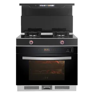 Integrated Kitchen Range Gas Stove Steaming And Baking All-in-one Gas Stove With Oven