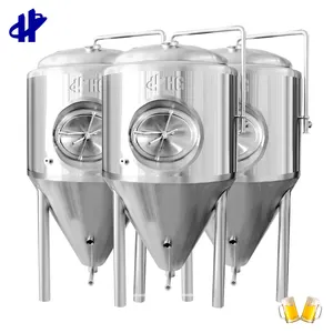 500L 1000L 2000L 10BBL 20BBL啤酒厂啤酒发酵罐500升啤酒发酵罐啤酒罐锥形发酵罐