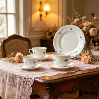Assiettes et bols ovales en céramique de style japonais INS, mignons, compatibles micro-ondes, sous glaçure, pour usage hôtelier