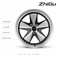 Jantes forgées ZhiGu Premium 18-22 pouces, bicolores, 5 branches, style Fuchs, jantes sport de luxe pour BMW M3 M4 Audi RS Mercedes