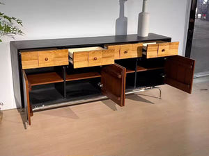 Aparador de Gran Capacidad de Estilo Moderno de Mediados de Siglo para Sala de Estar, Mueble de Almacenamiento Lateral de Madera Sólida para el Hogar - Product Image 4
