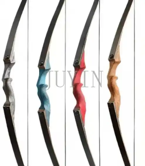 JUYIN Spot Glasfaser und Bambus laminiert 20-60lb vierfarbig optional Upgrade-Version des traditionellen Jagdbogen Recurve Bogen
