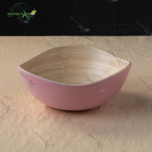 Handcrafted Eco-Friendly Vietnamese Oval <b>Bamboo</b> <b>Bowl</b> Set Classic Design Reusable Lightweight Kitchen Dishware Disposable Feature - Product Image 4