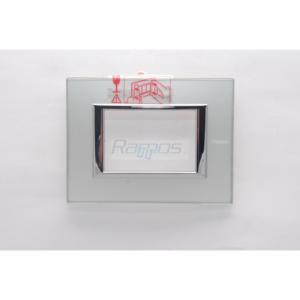 HA4803VSA bticino โมดูลสี่เหลี่ยม3โมดูลกระจกแกะสลักผู้ผลิตมัน - Product Image 1