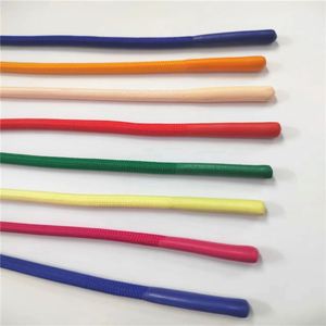 Cordon de serrage personnalisé en polyester doux 100% avec embouts en caoutchouc, coloré et rond, pour sweat à capuche - Product Image 1
