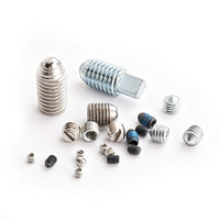 Piston d'indexation à ressort M8 en acier inoxydable, finition zinguée, corps moleté, à fente hexagonale, avec bille, norme DIN913