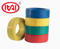 Haute qualité usage domestique 450/750v faible coût Flexible PVC isolé conducteur en cuivre toronné fil d'électricité à un noyau 1mm2-25mm2