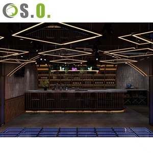Lounge Bar Night Club Diseño de decoración interior moderna con suministros de luz LED y muebles de bar - Product Image 3