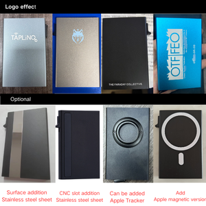 自动弹出金属银钱包 RFID 阻止极简主义铝滑动按钮信用卡持有人 - Product Image 6