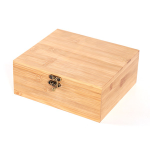 Suministro directo de fábrica: Cajas de almacenamiento de bambú, cajas para joyas, cajas de regalo de bambú con cierres, sencillas y - Product Image 3