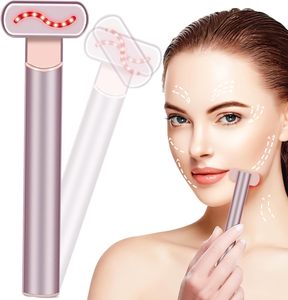 Tragbares Rotlichttherapie-Stab-Gesichtsgerät mit Mikrostrom zur Hautstraffung, Doppelkinn-Reduzierer und Anti-Falten LED-Photonen-Massagegerät - Product Image 1