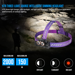 Hot New Arrivals TrustFire H7R Head Lamps <strong>Light</strong> High Power 2000LM Red <strong>Light</strong> <strong>Headlamp</strong> with Spot Flood <strong>Light</strong> for Camping Hiking - Product Image 2