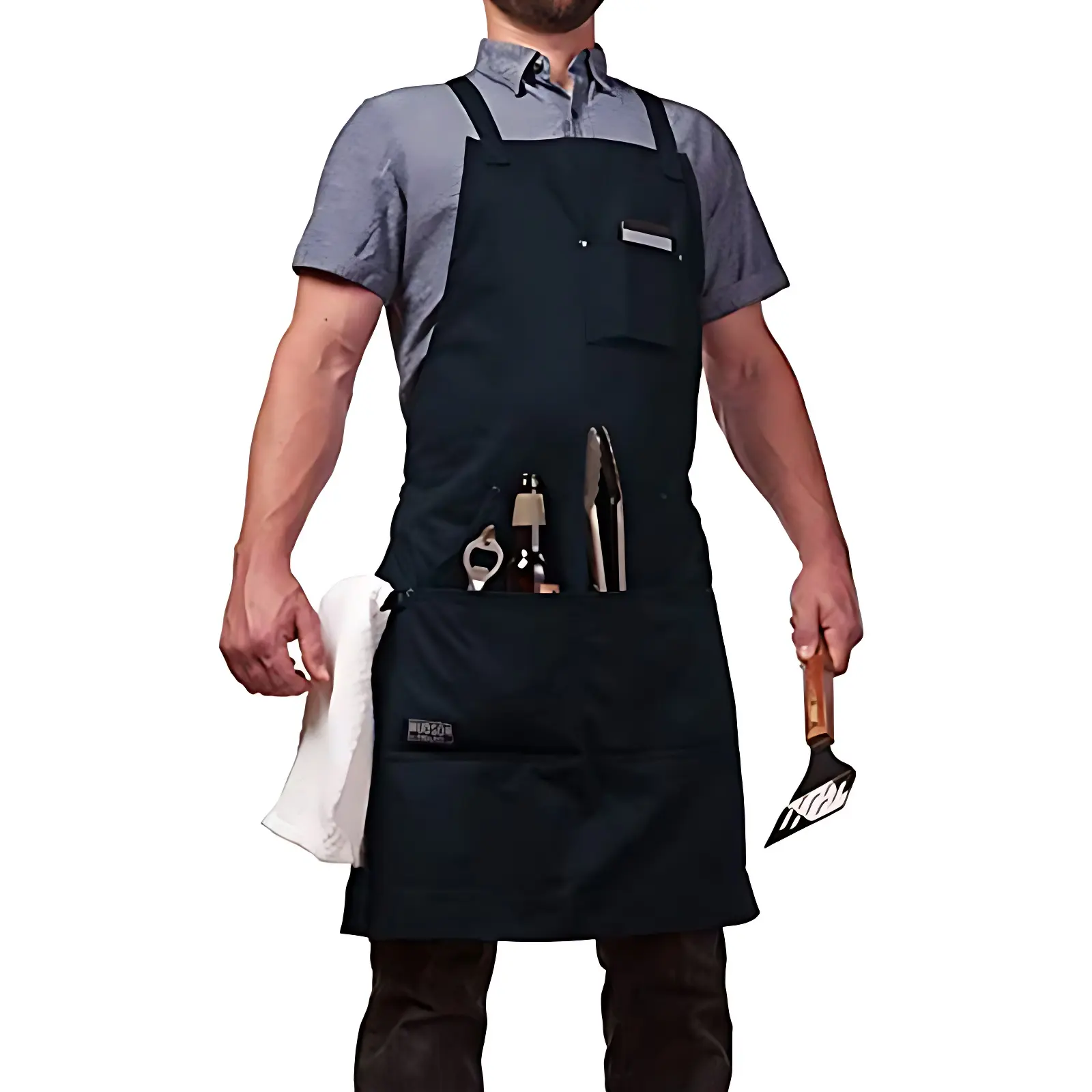 Thick canvas apron horticultural hairdresser work uniform customized logo for apron
