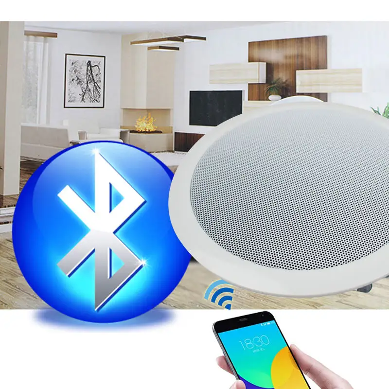 China Best Selling Mini Speakers 6 Inch blue tooth In Ceiling Speaker For Sound System 4x10w