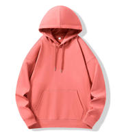 Hoodie Pria 330gsm Bahan Katun 100% Tebal Oversize Drop Shoulder Streetwear OEM Logo Custom