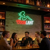 Neonawall, fabricant de néons personnalisés, néon LED Coors Light pour pub, club, restaurant, café, fête, décoration commerciale, vente en gros