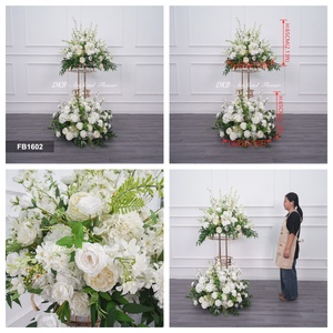 Boules de fleurs en soie en gros pour décoration de mariage, centres de table, fleurs artificielles, boules florales pour allées de mariage - Product Image 3