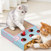 Jouet pour chat 2 en 1 : griffoir et jeu Whack-a-Mole interactif pour chaton, pour l'intérieur
