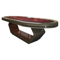 Table de roulette ronde personnalisée de luxe de haute qualité Table de jeu de mahjong haut de gamme exquise