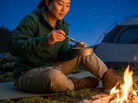 Ensemble de couteau, fourchette et cuillère pliants en acier inoxydable, portable, multifonctionnel, pour le camping et les pique-niques