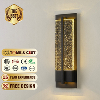 Applique murale post-moderne de luxe en cristal pour entrée de villa, salon, mur de fond, chambre, hôtel, maison de présentation