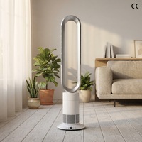 Ventilateur sans pales électrique Angelo TP12 certifié CE, 10 vitesses, moteur sans balais, oscillation, pour usage hôtelier et domestique