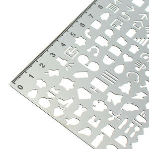 <span class=keywords><strong>Pochoir</strong></span> en acier inoxydable, modèle de dessin à faire soi-même, métal à usages multiples, pour dessin - Product Image 4