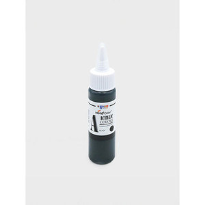Vernice acrilica nera vivida 60ml Set di vernici a dita per pittura su carta su tela fai da te con pigmento e materiale plastico - Product Image 1