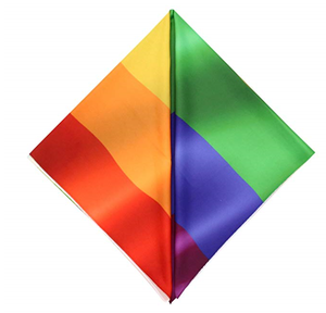 Bandana en satin de soie tendance, couleur unie, foulard carré petit, bandana - Product Image 3