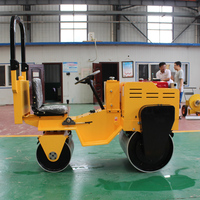 Machines de construction 700kg compacteur de rouleau de route d'asphalte 2ton 1.5ton 3ton 1ton petit rouleau de route vibrant à Double tambour