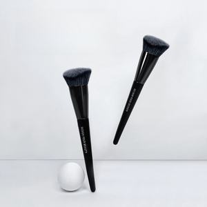 Pinceau de maquillage pour le visage de luxe, mélange de poils synthétiques, tête nude, manche en plastique, outil de mélange professionnel, HQ Mixed Proc Discount - Product Image 1