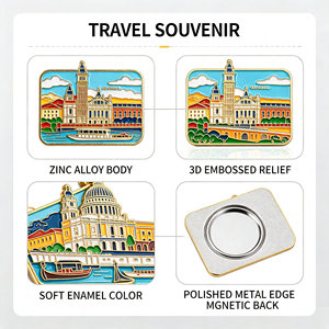 Aimants de réfrigérateur en métal à motifs de dessins animés, imprimés UV, en alliage de zinc, aimants puissants en néodyme, ensemble de cadeaux décoratifs pour la cuisine - Product Image 2