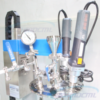Machine de mélange cosmétique de laboratoire petit mélangeur d'homogénéisateur émulsifiant de pâte de pommade de pommade de vide