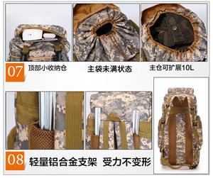 Custom Logo Large Camel Back Mountain <b>Bag</b> Smell Proof Camouflage Tactical Backpack - Product Image 2