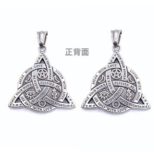Collier en acier inoxydable avec symbole viking, pendentif géométrique, cadeau pour homme, bijoux 2160132 - Product Image 4