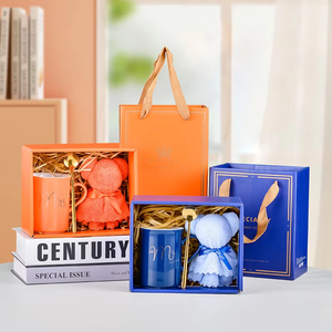 Juego <span class=keywords><strong>de</strong></span> Tazas <span class=keywords><strong>de</strong></span> <span class=keywords><strong>Café</strong></span> <span class=keywords><strong>de</strong></span> Cerámica con Tapa, Personalizado con Logotipo, para Regalo <span class=keywords><strong>de</strong></span> Boda, San Valentín, con Taza, Toalla, <span class=keywords><strong>Oso</strong></span> y Cuchara - Product Image 2