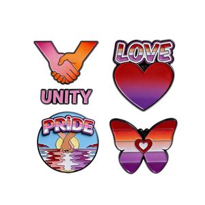 Broches de Arcoíris del Orgullo, Pines de Esmalte Metálico Personalizados para Chicas, Insignias de Solapa, Regalos de Dibujos Animados Lésbicos, Chapados para Amigos Amantes - Product Image 2