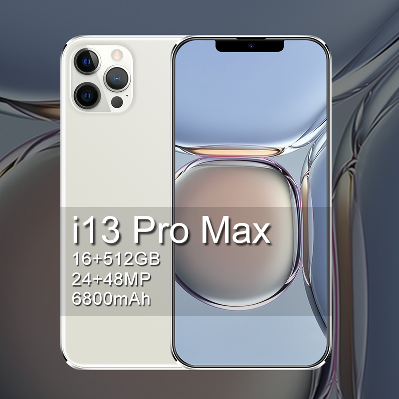 2021 New i13 pro max 6.7-inch Global version original smartphone 16GB+512GB long standby time Android mobile phone