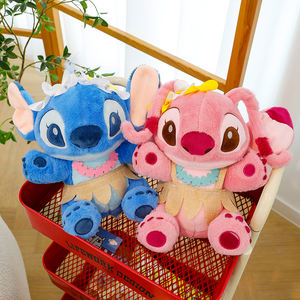Ensemble de jouets en peluche <span class=keywords><strong>Lilo</strong></span> & Stitch-Animaux en peluche extraterrestres bleus et roses avec tenue hawaïenne en plusieurs tailles de jouets en peluche - Product Image 5