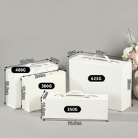 Boîte cadeau pliable en carton rigide magnétique avec poignée en PU portable, emballage réutilisable pour collations et cadeaux de luxe