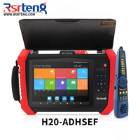 Testeur de caméra CCTV Rsrteng H20-ADHSEF, moniteur 8K pour caméras IP, Hi-POE, coaxiales, HD, CVI, TVI, AHD, SDI, SFP, WiFi, outils de mesure de distance