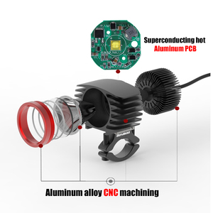 4 Bánh Xe Dẫn Xe Máy Đầu Ánh Sáng 18W 6000K Đèn Pha Xe Máy Sương Mù DRL Lái Xe Giao Ngay Đèn Phụ Trợ Cho Máy Bay Scooter Xe Đạp - Product Image 2