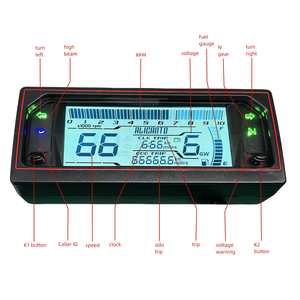 Compteur de vitesse numérique moto rétroéclairé LED tableau de bord écran d'affichage pour <span class=keywords><strong>Honda</strong></span> CB125T CB 125T 125T - Product Image 2
