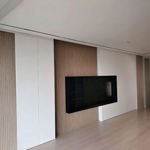 แผงตู้วางทีวีพีวีซีแบบคลาสสิกเฟอร์นิเจอร์ห้องนั่งเล่นทำจากไม้สำหรับโรงแรม - Product Image 2