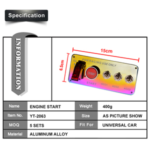 JDM Racing Culture-Interruptor de arranque de motor, Panel de interruptor de encendido - Product Image 2