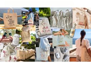 Customized Palm <strong>Tree</strong> Wedding Paper Tote <strong>Bag</strong> Wedding Favor Packaging Wholesale Shopping <strong>Bags</strong> with Custom Logo - Product Image 2